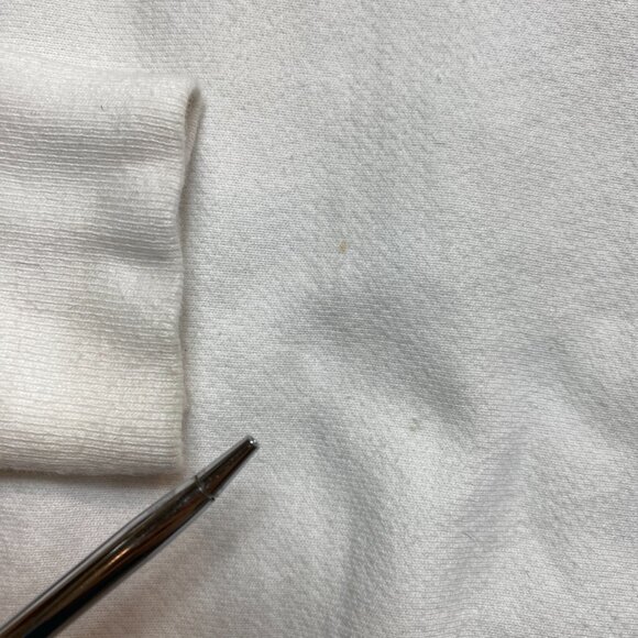 Champion Reverse Weave Crewneck Sweatshirt Men's L White Big Letters on Back - Picture 12 of 16